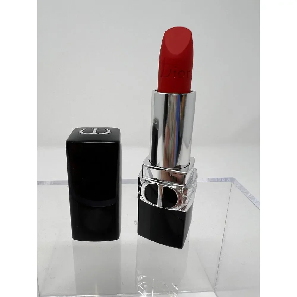 Dior Rouge Lipstick Limited Edition Matte 999 Christmas Red Seasonal - Picture 5 of 7